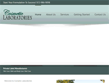 Tablet Screenshot of cosmeticlaboratories.com